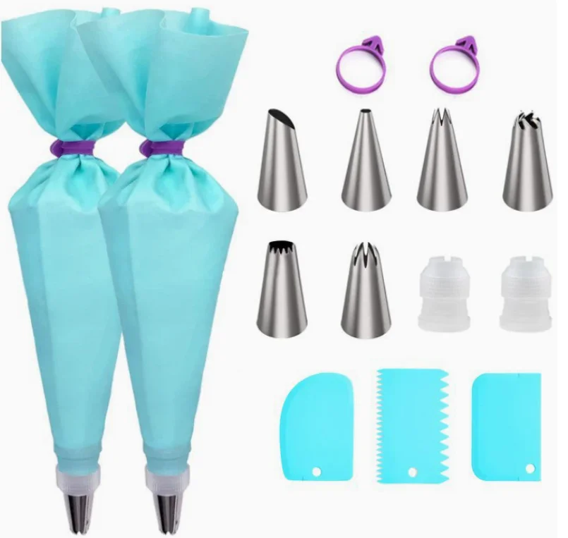 Poche à douille – kit pâtissier 15 pièces
